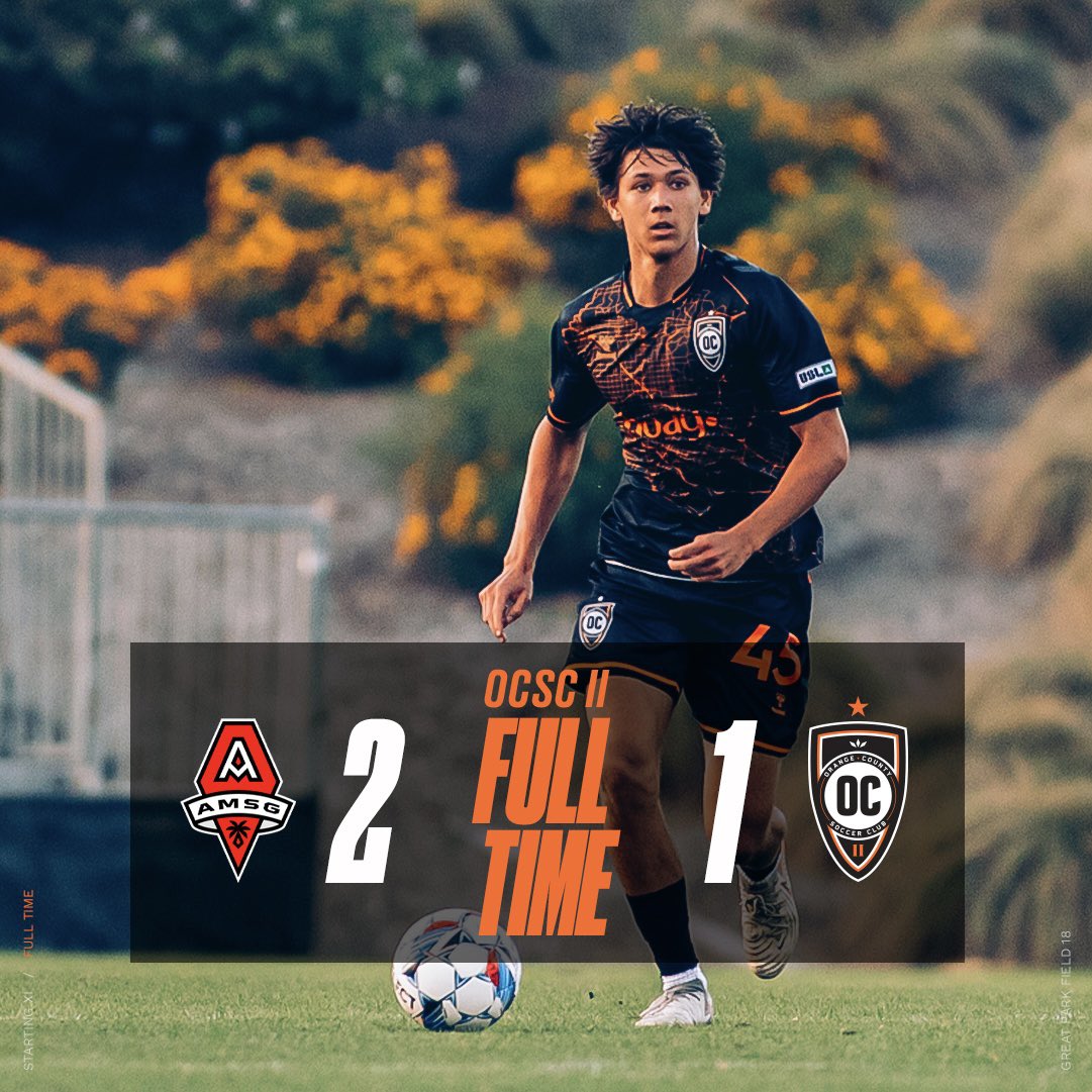 orangecountysc's tweet photo. #OCSCII suffer their first defeat in the @USL_Academy season.
#OCSCII | #NextWave https://t.co/EAAKerjVTg