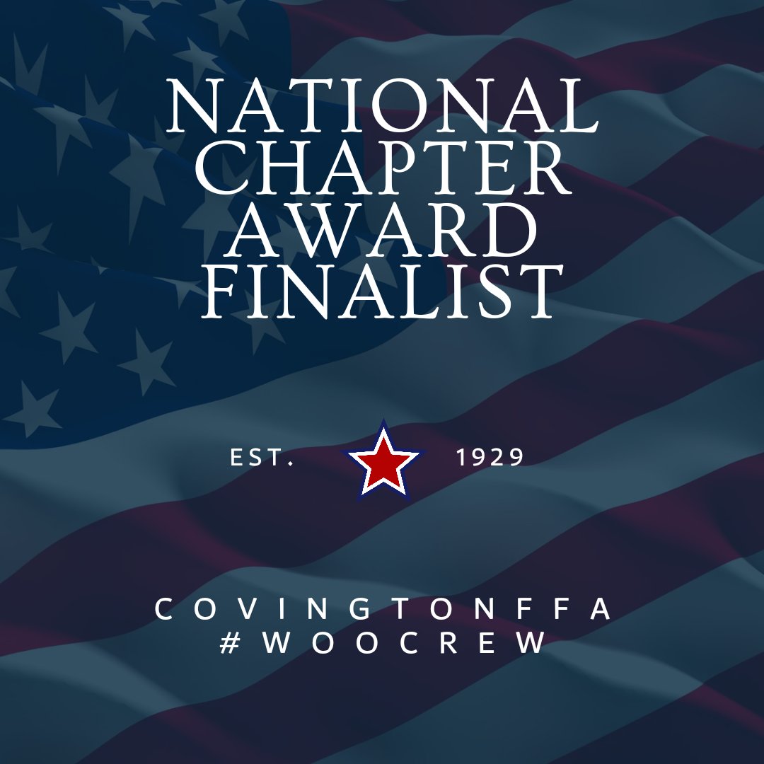 CovFFA's tweet photo. The @CovFFA are very excited to announce we have been selected as one of the 24 @tnffa Chapters who are National Chapter finalist for the @NationalFFA Star Chapter Awards! Our application will be sent for judging and will find out results in Aug! #woocrew #endlesspossibilities https://t.co/w168dyC4O2