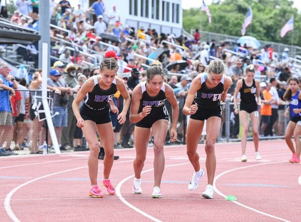 RFH girls track and cross country (@rfhxctf) on Twitter photo GROUP II STATE CHAMPIONSHIP :
800m:
The trio was back at it again!
1st- Clemmie 2:10
3rd- Reese 2:12
4th- Izzy 2:12
Big team points here to start off Day 1
All 3 qualified for the state Meet Of Champions.
<a href="/RFH_Regional/">Rumson-Fair Haven</a> <a href="/rfh_ad/">CLanzalotto (RFH Retired AD)</a> GROUP II STATE CHAMPIONSHIP :
800m:
The trio was back at it again!
1st- Clemmie 2:10
3rd- Reese 2:12
4th- Izzy 2:12
Big team points here to start off Day 1
All 3 qualified for the state Meet Of Champions.
<a href="/RFH_Regional/">Rumson-Fair Haven</a> <a href="/rfh_ad/">CLanzalotto (RFH Retired AD)</a>