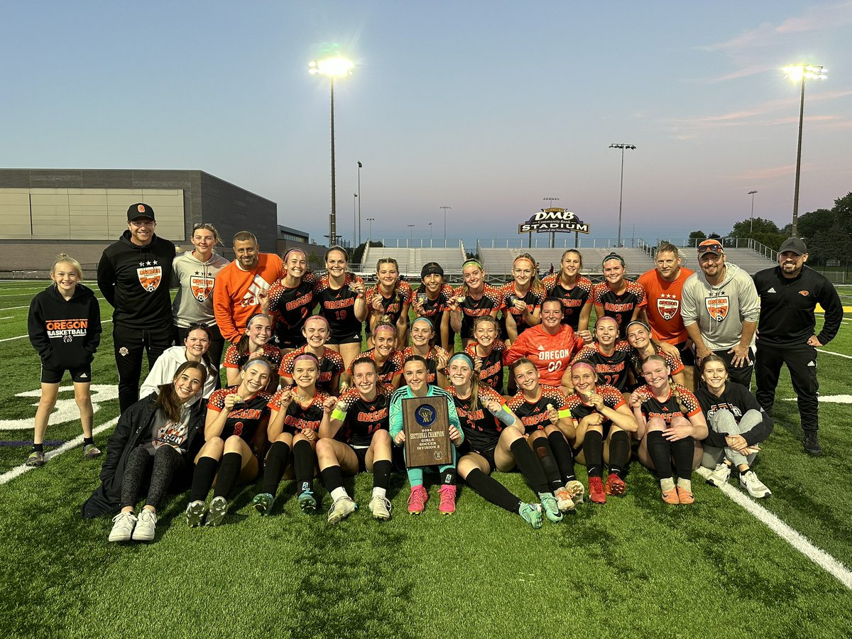 With a 2-0 win, our <a href="/OHSgirlsVarsity/">OHS Girls Varsity Soccer</a> soccer team is heading back to the WIAA State Tournament! 🧡🖤⚽️