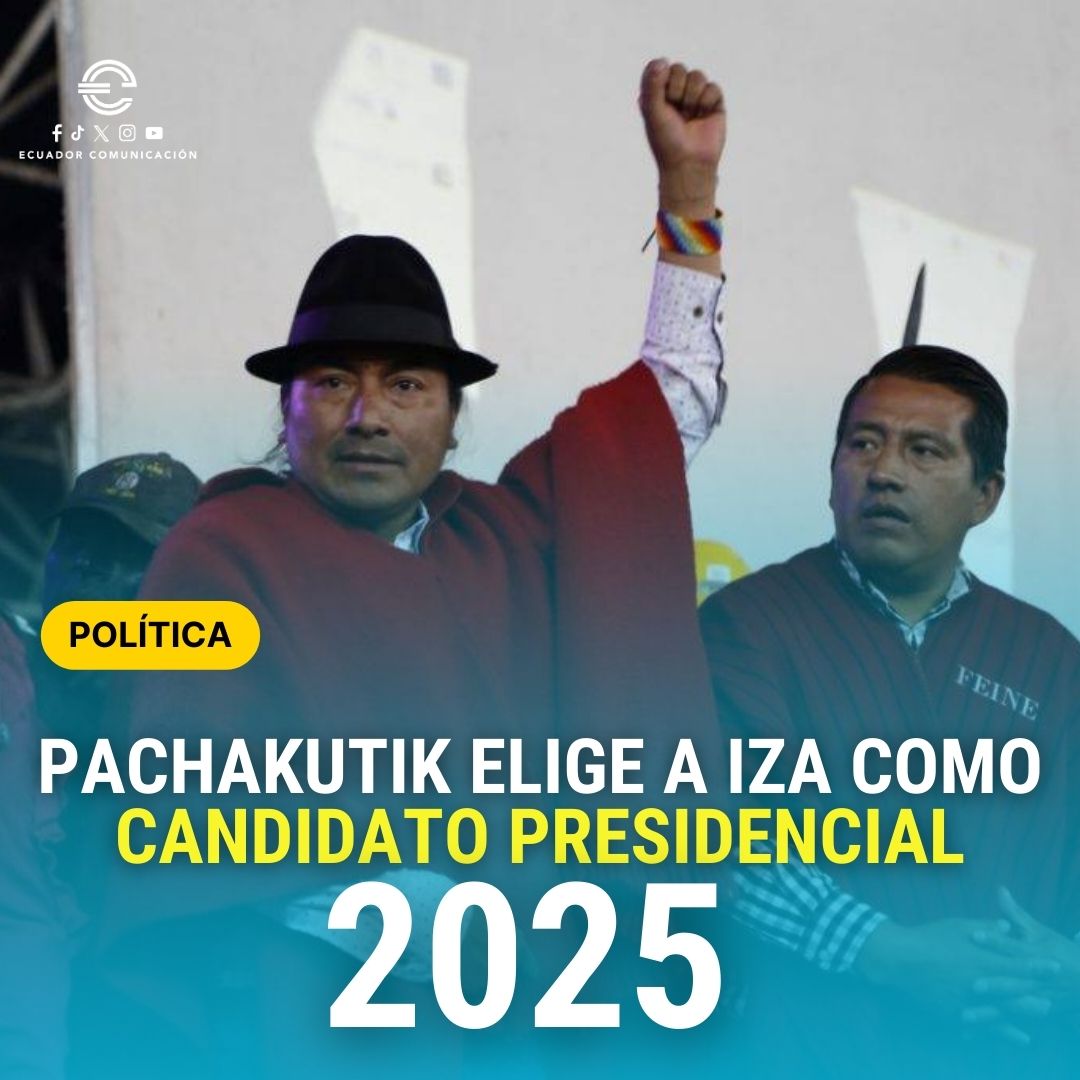 ecuadorprensaec's tweet photo. Pachakutik confirma a Leónidas Iza como candidato a la Presidencia de Ecuador en las elecciones de 2025
🔘https://t.co/eEO6AZtbRq  ✍️

#Pachakutik #LeonidasIza #Presidencia #Ecuador #Elecciones #2025 https://t.co/3VN5A2V5g1