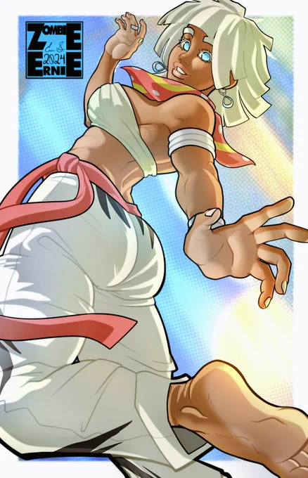 Beats in my head~Started this immediately after the announcement yesterday. Hope I got what little deets from her sf6 look I could make out properly. Which do you like more? 