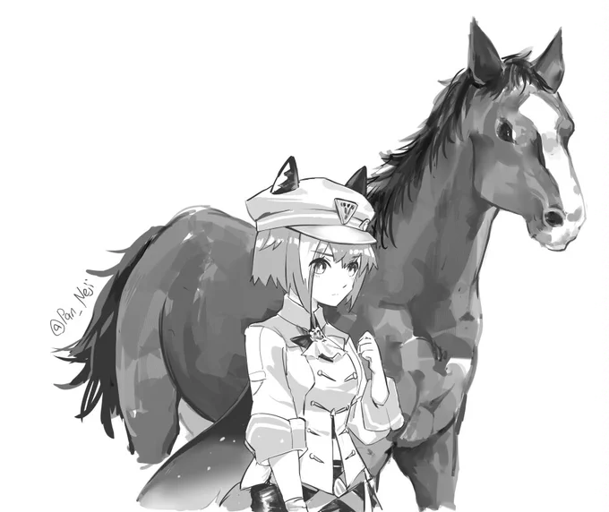 実馬も好きなのでウマ娘と描いたシュヴァルグラン、オグリキャップ、トウカイテイオー (21、22,23/30)#ウマ娘 