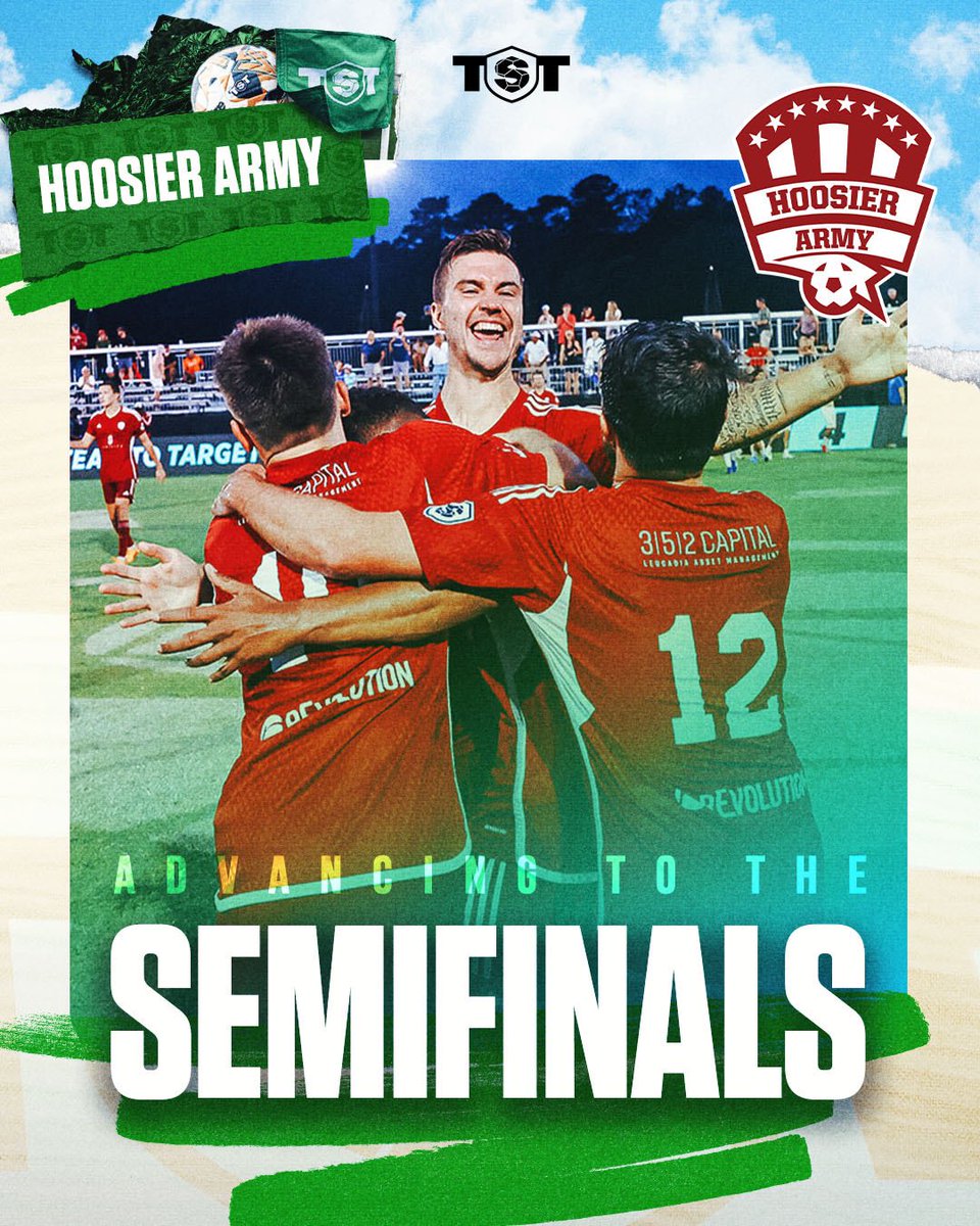 HOOSIER ARMY ADVANCES‼️

They’ll play in TST’s Semifinals tomorrow - 

Two wins away from $1 MILLION!