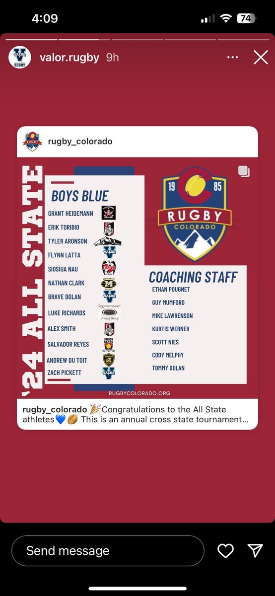 Flynn Latta (@flynn_latta) on Twitter photo To make this team as a freshman is a dream come true. But it wouldn’t have happened without the coaches that push me and my teammates that support me! Looking forward to showing up and showing out the next 3 years. <a href="/valor_rugby/">Valor Rugby</a> <a href="/rugbycolorado/">Rugby Colorado</a> To make this team as a freshman is a dream come true. But it wouldn’t have happened without the coaches that push me and my teammates that support me! Looking forward to showing up and showing out the next 3 years. <a href="/valor_rugby/">Valor Rugby</a> <a href="/rugbycolorado/">Rugby Colorado</a>