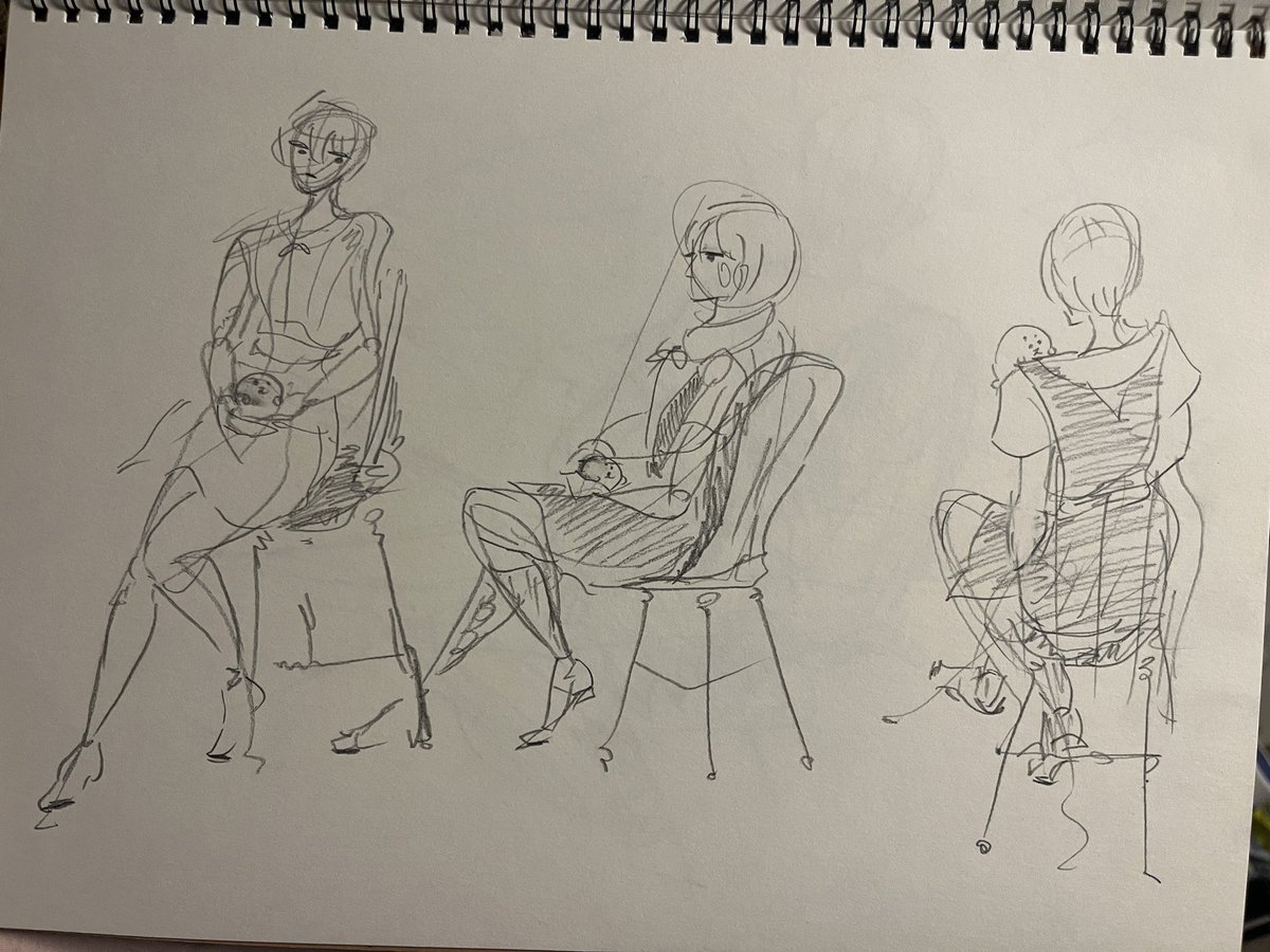 クロッキーしてきました🙆‍♀️
久々楽しかった◎

主催:<a href="/ogi96/">中野ZEROクロッキー《初心者大歓迎》</a>
モデル:<a href="/KAPI_827MP/">KAPI🐋</a>