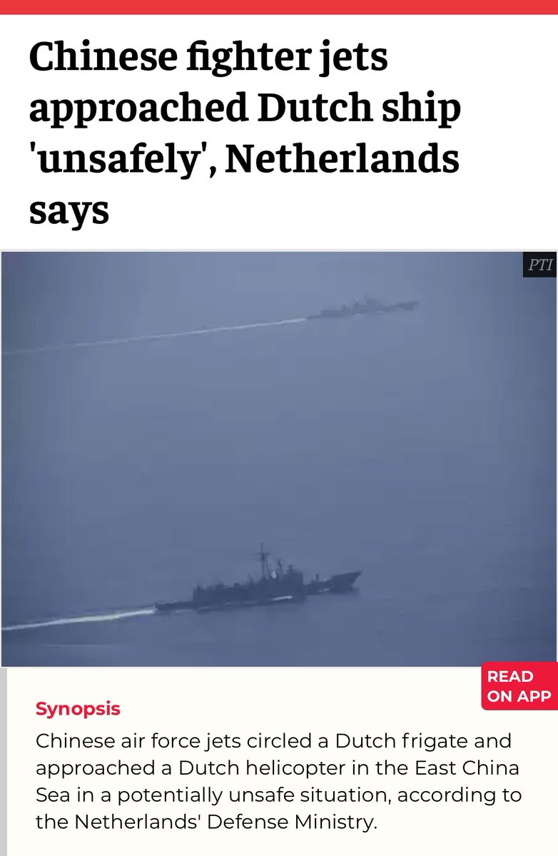 jetnewsusa's tweet photo. 🚨Chinese fighter jets circled around a dutch ship “unsafely”. Netherlands defense says that it “caused a potential unsafe situation”🚨#fighterjets #aviation #USAF #fighterjetsworld #china https://t.co/CDlZAhu59J