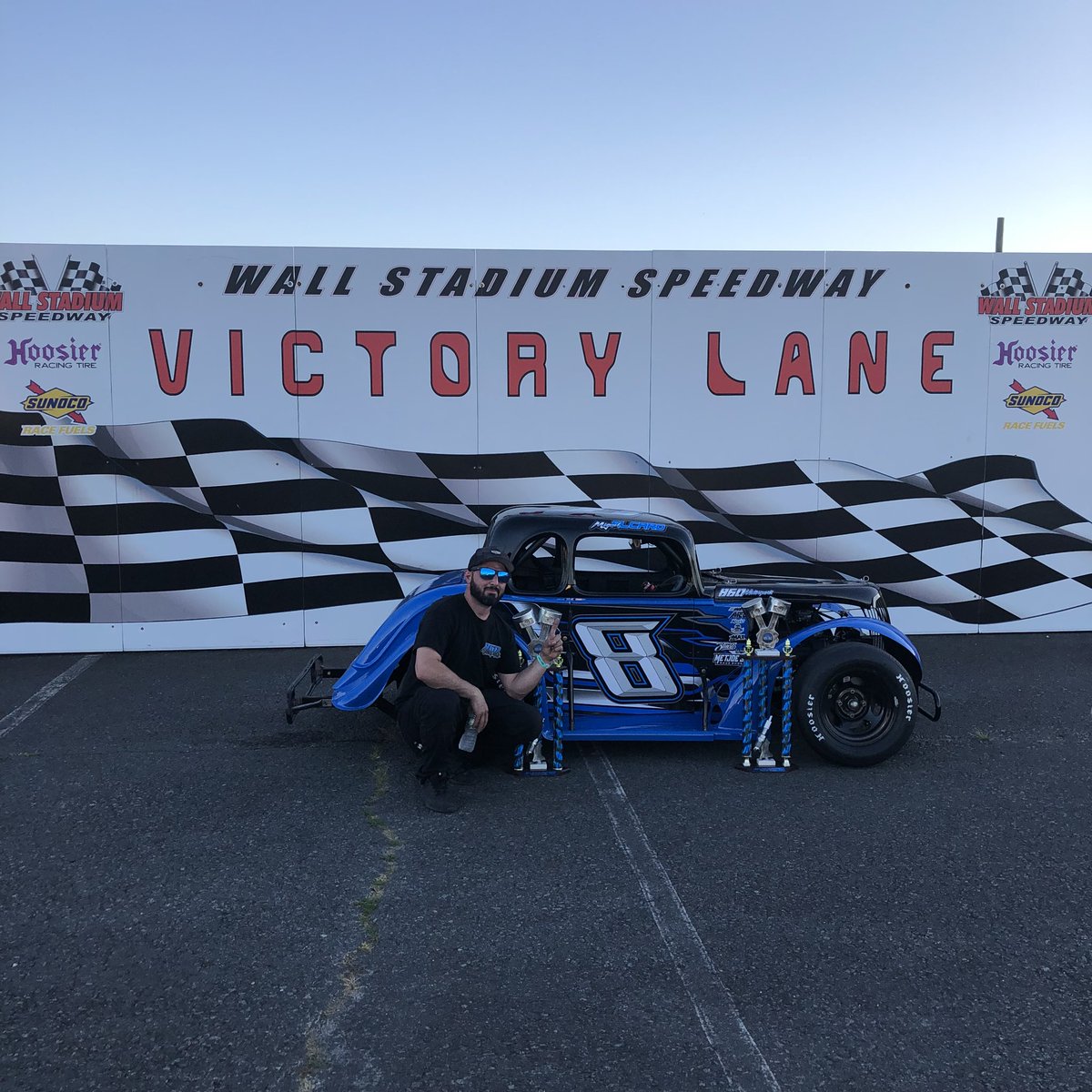 JosephParker_Jr's tweet photo. Great night at Wall Stadium Speedway.
Mike Alcaro took the #8 to victory lane for his 47th feature win.
#860motorsports #chasing50 https://t.co/DWHobuY3wv