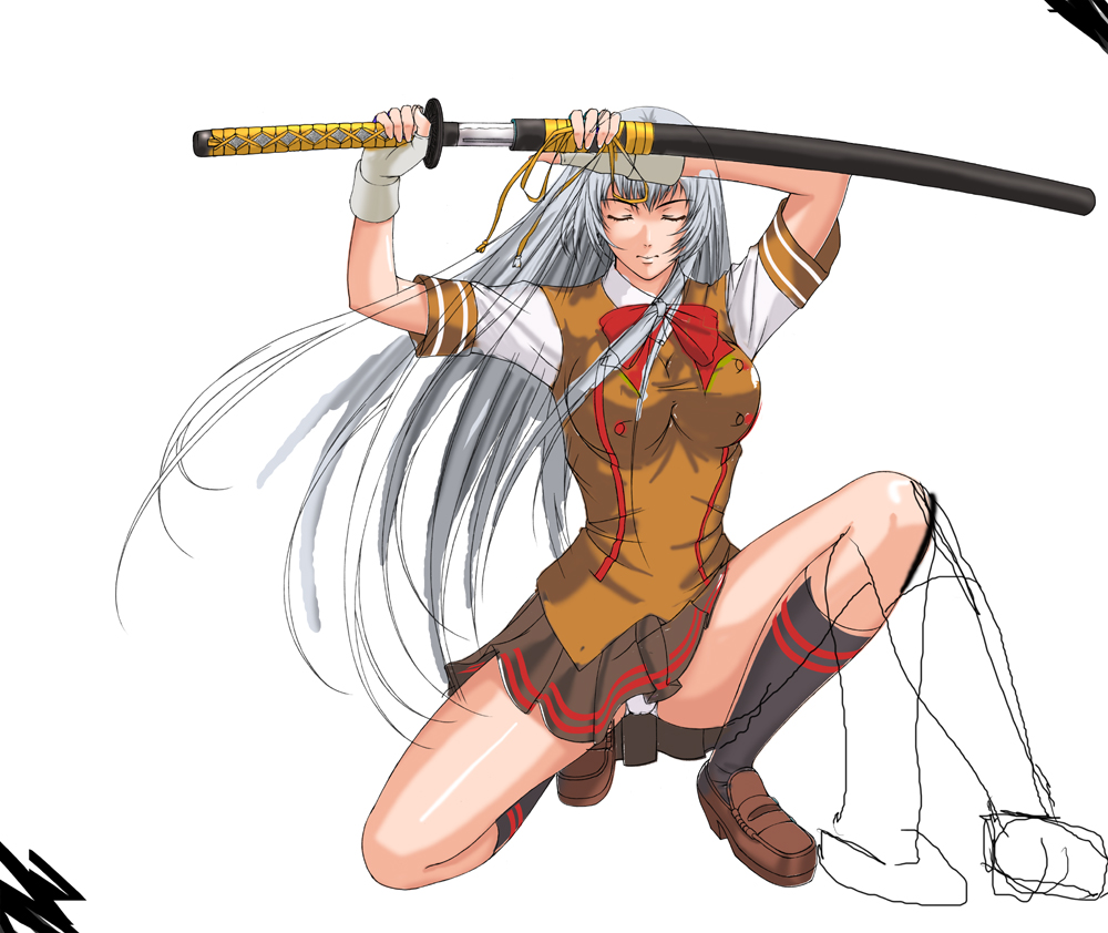 #これを見た人は我に続いて剣を抜け
剣を抜けという事は鞘が無いといけない…🧐
って事で鞘まで描いてる絵を探すと案外少ないですね～。
刀は剣に入るのかしらん?🙄 