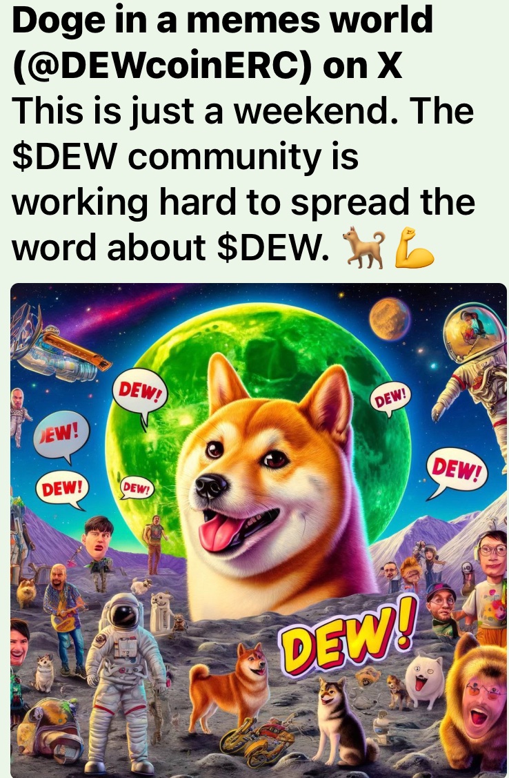 DEWcoinERC's tweet photo. @MonstersCoins $DEW. $120K trading sideways down from 7 mil. DYOR https://t.co/8YPM76Kif8