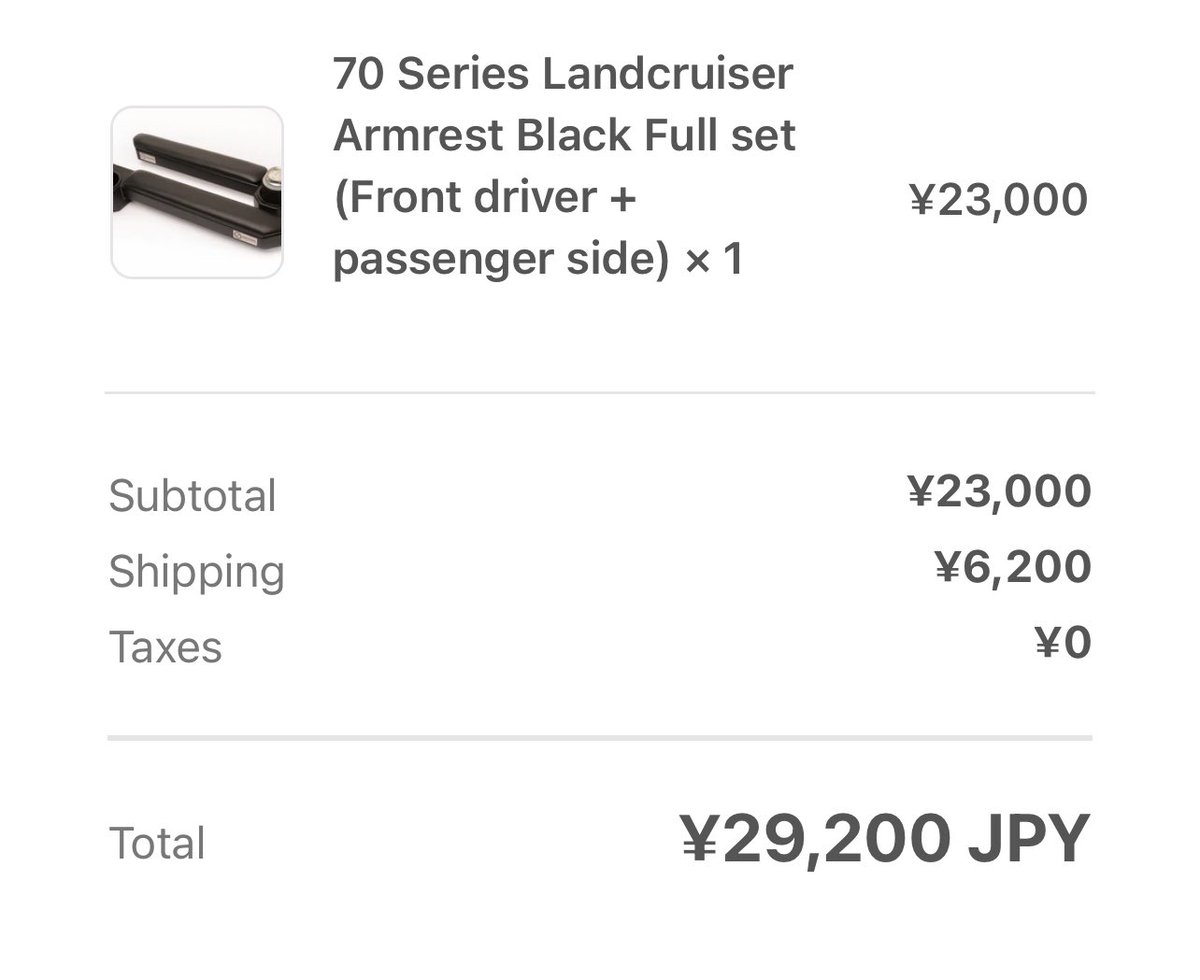 n9TxAAjBItCkkzZ's tweet photo. ワンストーンのアームレストと4✖️4のフロアマット購入しました☺️
納車まであと15日!
着々と準備開始‼️
#ランクル70
#TOYOTA
#onestone https://t.co/e0HsF2kBlx