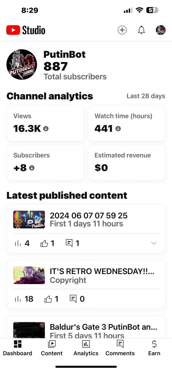I’m getting close to getting monetized on YouTube.  Yall help a bot out and click that subscribe button!