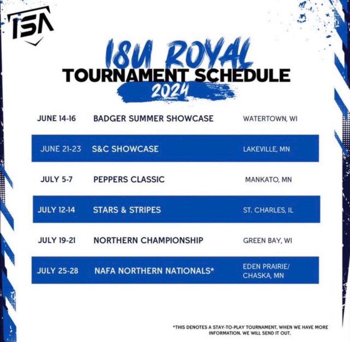 Olivia Baugnet (@obaugnet) on Twitter photo Summer schedule for ISA 18u Royal! Can’t wait!!! <a href="/UWOSoftball1/">UW-Oshkosh Softball</a> <a href="/ISA_Softball/">ISA Softball</a> <a href="/ImpactSportsGB/">Impact Sports Academy</a> Summer schedule for ISA 18u Royal! Can’t wait!!! <a href="/UWOSoftball1/">UW-Oshkosh Softball</a> <a href="/ISA_Softball/">ISA Softball</a> <a href="/ImpactSportsGB/">Impact Sports Academy</a>