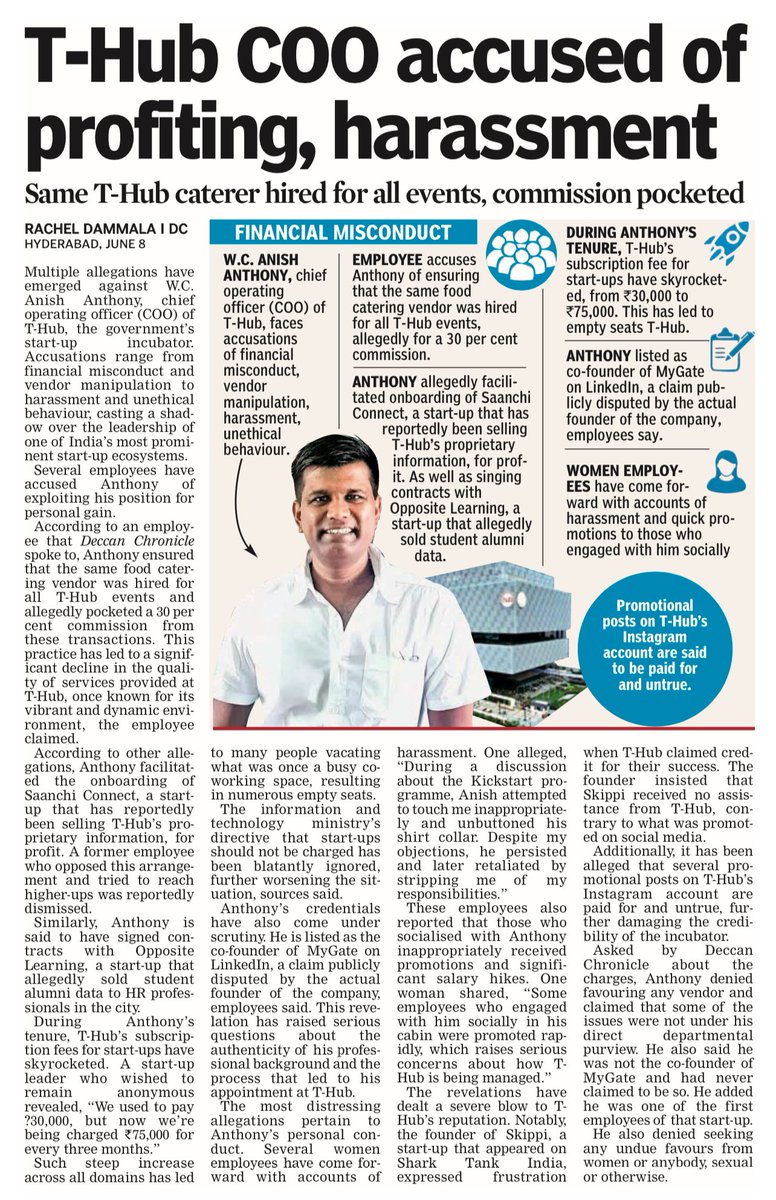 oratorgreat's tweet image. Great institutions, dark underbellies. #CBIT #THub @DeccanChronicle @THubHyd