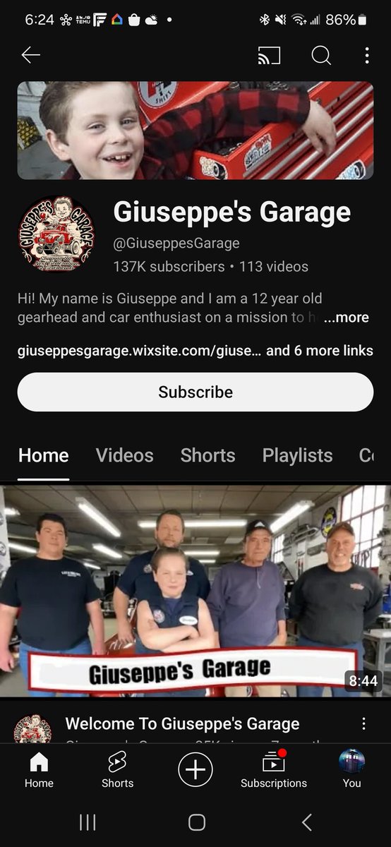 SpeedForce56's tweet photo. @MotorTrend Everyone should check out this kids YouTube channel. Giuseppe is a young man with a passion and a penchant for all things automotive. He is guided.and encouraged by his dad, who runs a garage, where Giuseppe works. He should be famous! https://t.co/uUVrg4DXcq