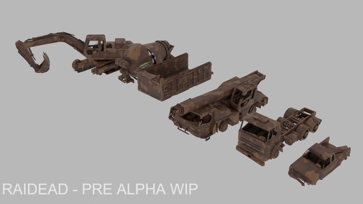 antilogicstudio's tweet photo. How are the latest editions to our game world? I think they could use a touch of WD-40....
#RAIDEAD #upcominggame #gamedev #indiedev #3dmodel #kickstarter #zombie #apocalyptic #lootershooter #indie #unity https://t.co/KGChphwEuP