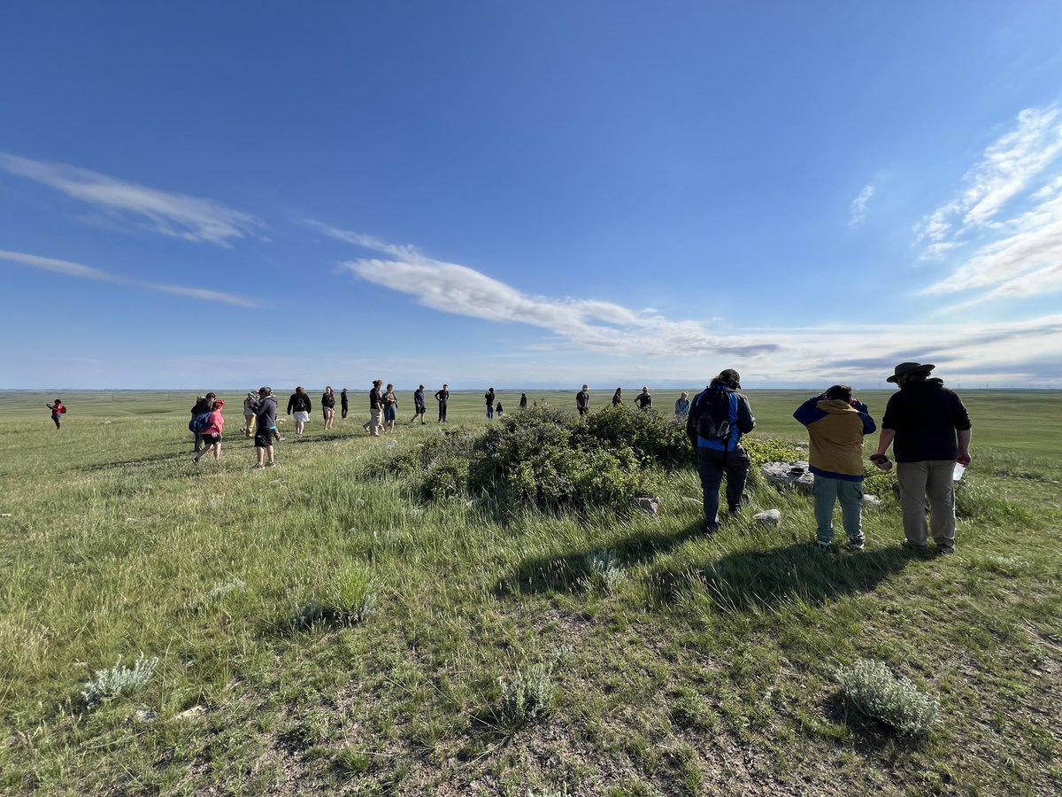 mcgekm's tweet photo. Afternoon field trip to Sundial Medicine Wheel. https://t.co/1rmQ0pxGNn
