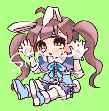 箱崎星梨花 「t3様のシール合同にぴょんぴょんラヴイットの星梨花で参加しております!よろしくお」|ニトリのワゴンセールのイラスト
