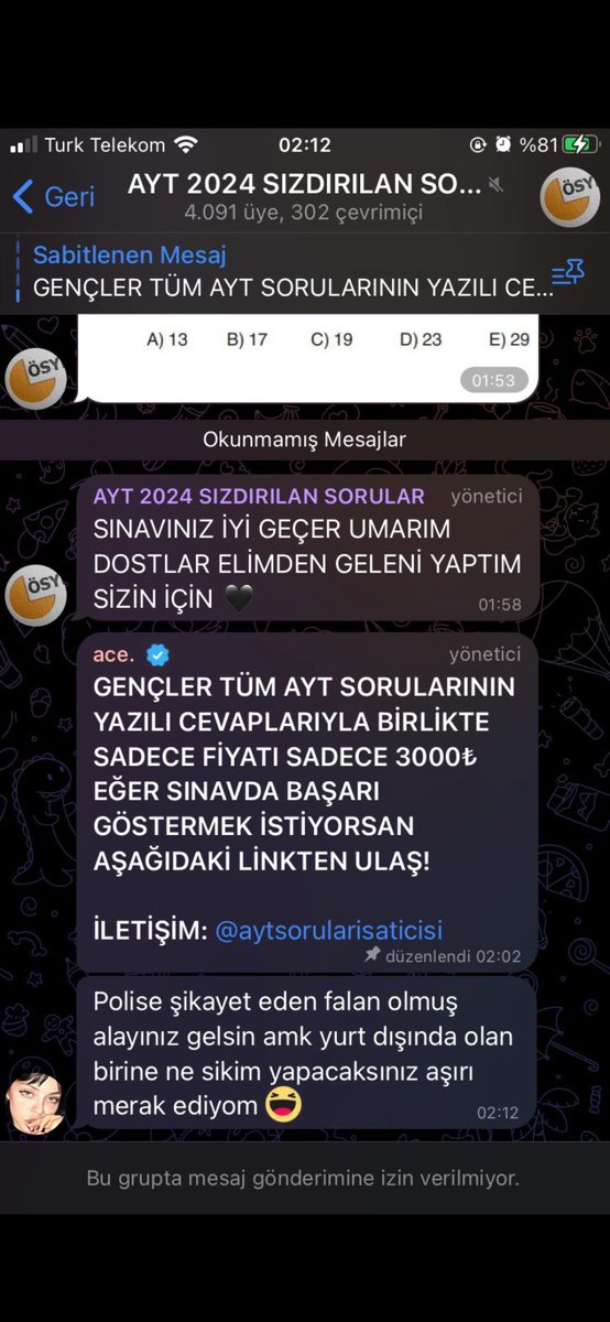 Yetoamayeto's tweet photo. Resmen rezillik allah topunuzun belasını versin #yks2024 #yks https://t.co/Tv4ykOCm6K