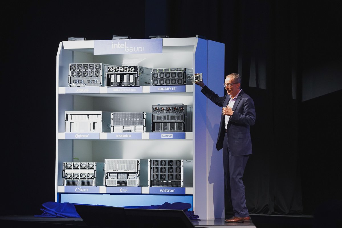 "Gaudi is not just winning on price, it’s also delivering incredible TCO and incredible performance. And that performance is only getting better with Gaudi 3." - @Pat Gelsinger

#COMPUTEX2024 #AI #Computing