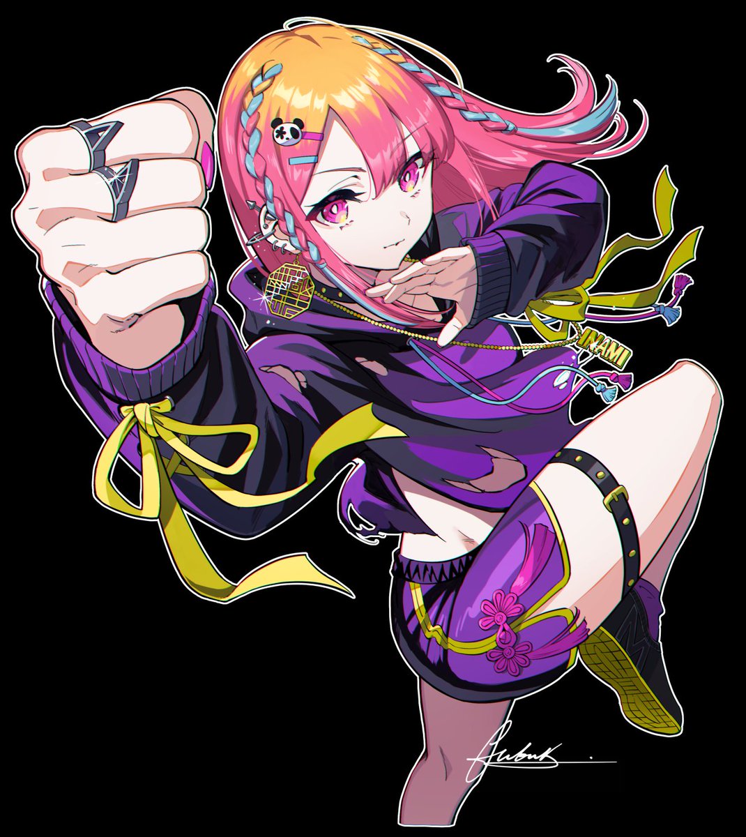 「無敵時間×イナミ×フブキコラボアパレルの受注が久々に再開しました!買い逃した方は」|fubukiのイラスト