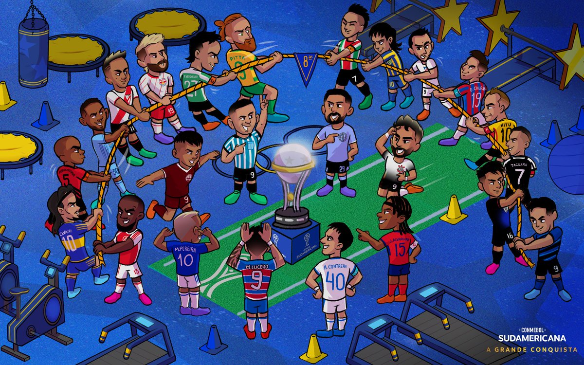 💪🏆 A competição está acirrada!

⭐️ Agora são 2⃣4⃣ em busca da #GrandeConquista na CONMEBOL #Sudamericana.

🤔 Quem tem mais força?