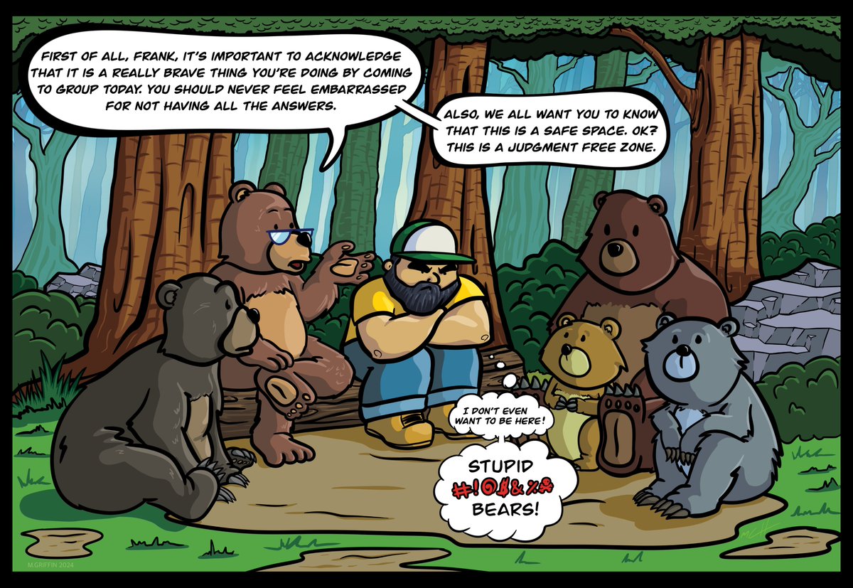 I had a humorous idea when the Man or Bear topic was going around. Wish I had finished this when it was still relevant.