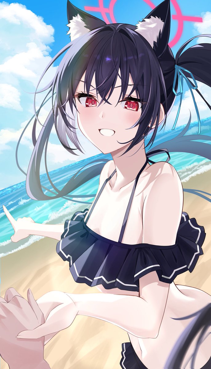 水着セリカ💜
#ブルアカ  #BlueArhcive