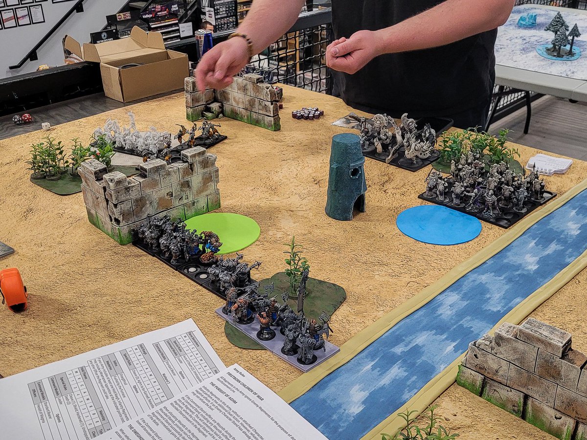 m_m_mayhem's tweet photo. Started June with my second #conquest event! This time it was a casual 3 round 2000pt tournament, and we had a great time. I brought my Spires and placed 6th out of 12 players; also, I won the best painted vote! (1/3) | #pathofconquest #wargaming @PBWargames https://t.co/uALIOxRtHv