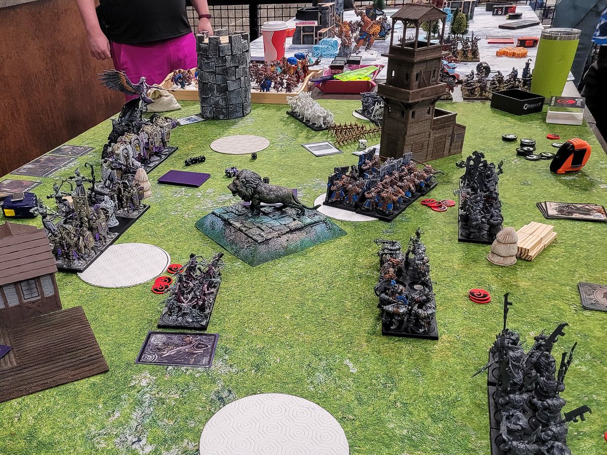 m_m_mayhem's tweet photo. Started June with my second #conquest event! This time it was a casual 3 round 2000pt tournament, and we had a great time. I brought my Spires and placed 6th out of 12 players; also, I won the best painted vote! (1/3) | #pathofconquest #wargaming @PBWargames https://t.co/uALIOxRtHv