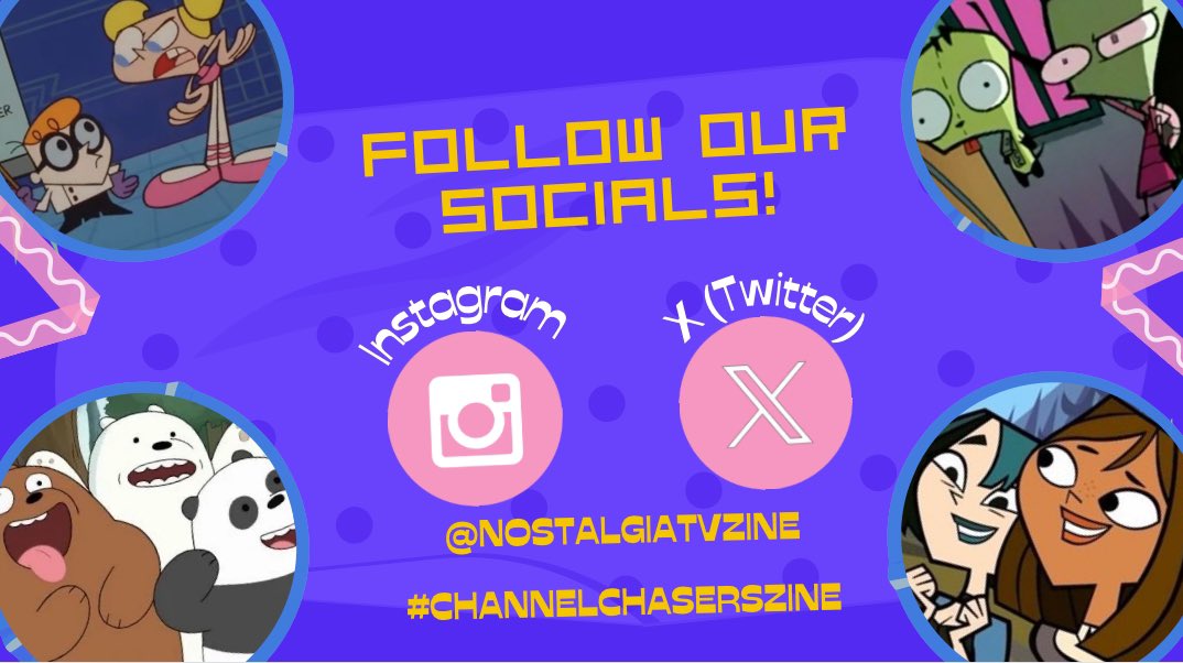 nostalgictvzine's tweet photo. Ready for a nostalgia trip? Our magazine will feature a collection of artwork and writing based around our favorite cartoons, sitcoms, and animes. FAQ and applications for our zine will open June 29, so get ready to party like it’s 2009! #zine #channelchaserszine https://t.co/5zdWjAJEG1