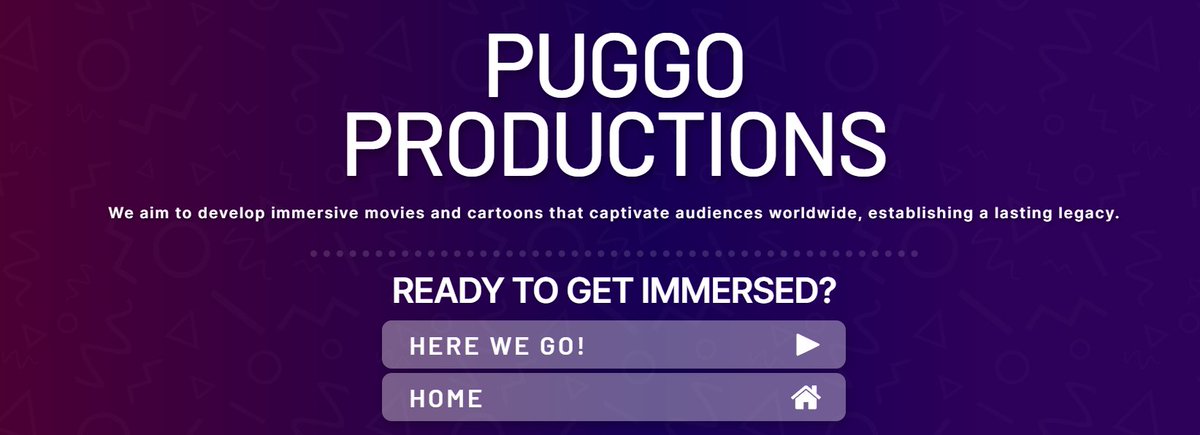 PuggoStudioNews's tweet photo. On the new @PuggoStudios website [https://t.co/XDnybYo4Gf] it showcases a movie category which says that 

"We aim to develop immersive **movies** and **cartoons** that captivate audiences worldwide, establishing a lasting legacy" which hints that we may get a tease soon. https://t.co/KMmbX1Yi9j