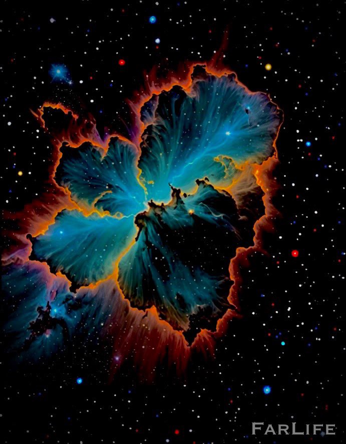 FarLife1's tweet image. What would you name this nebula?