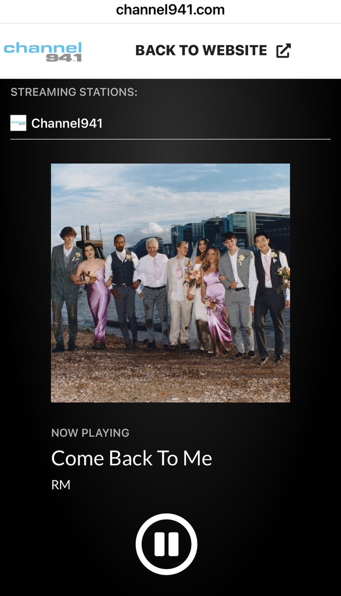 goreigo's tweet photo. Thank you #Channel941 @Channel941Omaha for playing #ComeBackToMe by #RM ππ€π€π€π€ππππππππ https://t.co/bnEvCvdD3T