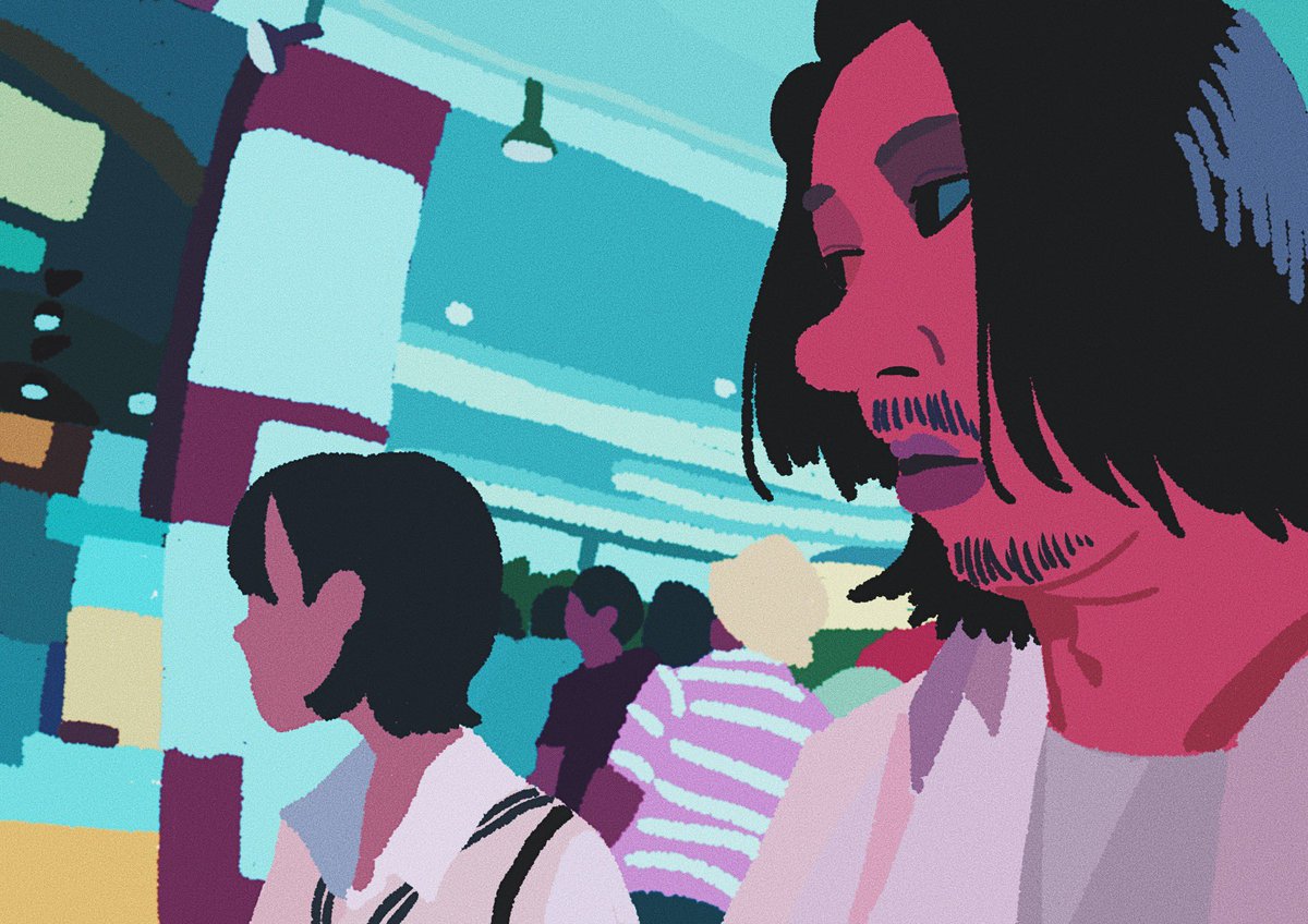 「昔描いた『ラブ&amp;ポップ』の絵、とても良い。このまま動いて欲しい。 」|sakutaroのイラスト