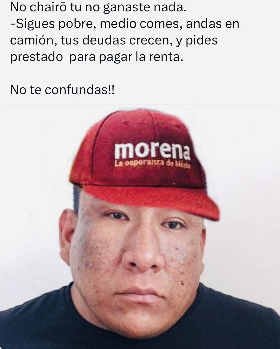 Un jaque mate, y eso que nunca he votado por ningún partido político, pero está buena la imagen.