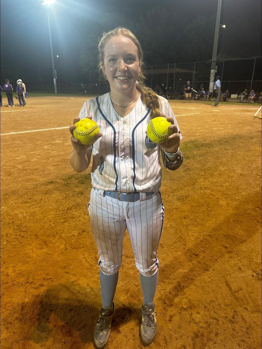 stacyface98's tweet photo. McKinlee decided she would go for TWO homers today in the same game at the Elite 50 National Invitational Showcase in Decatur, AL.  She’s been working hard! @gcwsoftball @coachjoerankin @addieac9 https://t.co/87QfIhFVB8