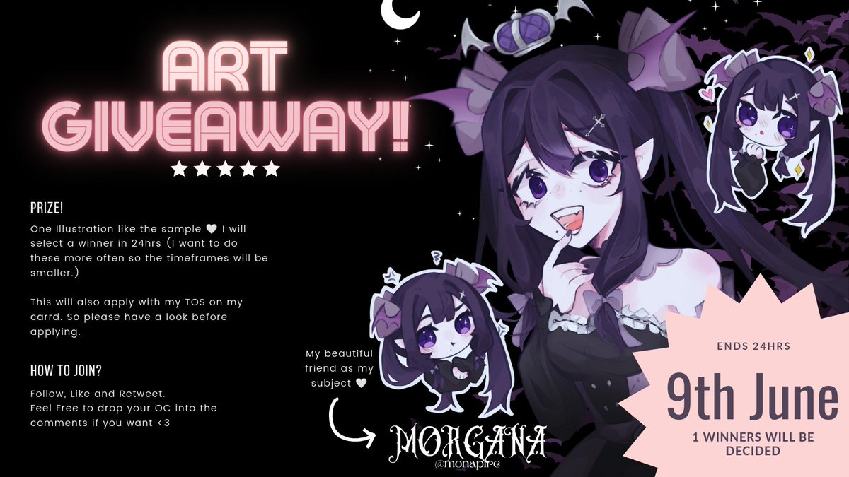 zambee_exe's tweet image. Spontaneous art giveaway! Ends in 24 Hrs 🤍

I will select 1 winner at random, I know it&apos;s a short cause I want to do more frequent give away so everyone have more opportunities (⁠~⁠￣⁠³⁠￣⁠)⁠~
#Vtuber #VtuberUprising #ENVtuber