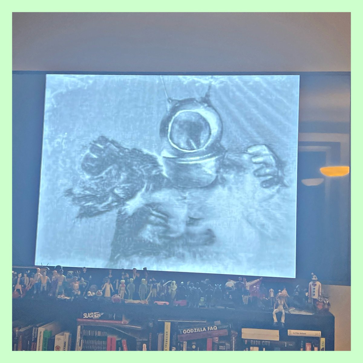 Tombs237's tweet image. The whole &quot;it was just a dream...&quot; thing. 

BUT WAS IT?!?

#MonochromeCreeps 
#RobotMonster