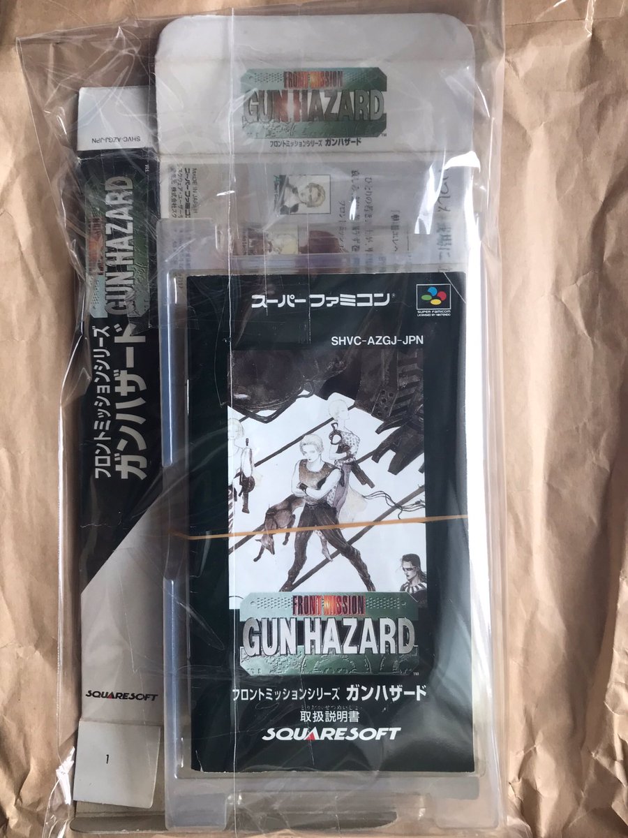 sekiro_51's tweet photo. SFCフロントミッションシリーズ ガンハザード着弾💥この際 レイノス、ヴァルケン系統の作品を集めとこうと思ってネット購入😁これずっとSLGかSRPGだと思ってて未プレイでした😅ちょっと変わった状態で届いた📬Super Missionのカード付き👀たしかにメカはVALKENぽいなぁ👍
#FrontMission #GunHazard https://t.co/m9FL01UlLq