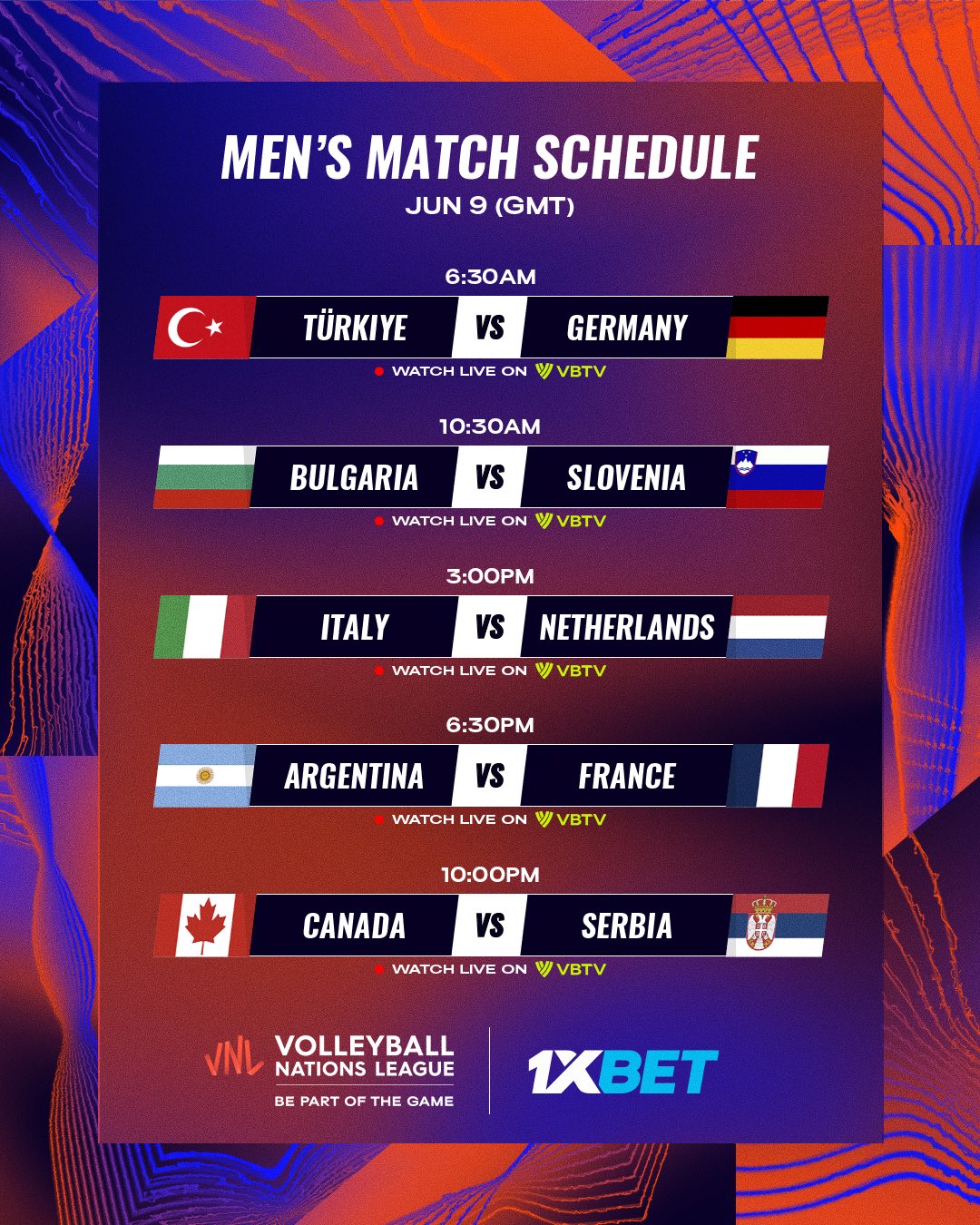 Men's Volleyball Nations League VNL 2024 week 1 Schedule cocogarage.jp
