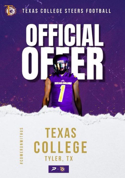 #AGTG After a great conversation with <a href="/Coach_JJackson2/">Coach Jarrail Jackson</a> I am blessed to receive my first offer let’s go 🟣🟡<a href="/CoachMorton47/">Tyler</a>