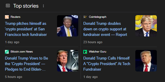 ImZiaulHaque's tweet photo. Trump Declares Himself 'Crypto President' 

- Raised $12M in San Francisco.
- Criticized Democratic crypto regulations.
- Pledged to end Biden's crypto crackdown if re-elected.
- Emphasized strong support for self-custody.