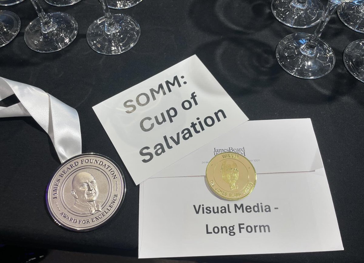 SOMM_FILM's tweet photo. WE WON! Thank you so much to the James Beard Foundation!!! Now we drink https://t.co/BIkOcZXiTp