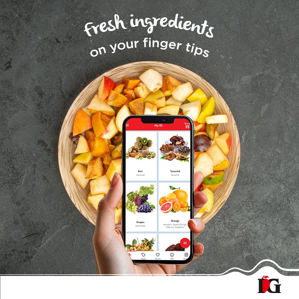 Enjoy watching healthy cooking? Now cook healthy too! Find fresh ingredients on our app My IG and prepare culinary delights with ease. Shop now!
#freshfruits #healthyliving #eathealthy #livehealthy #stayhealthy #eatfresh #healthyeating #eatyourfruits #fruitlove #fruits #igfruits