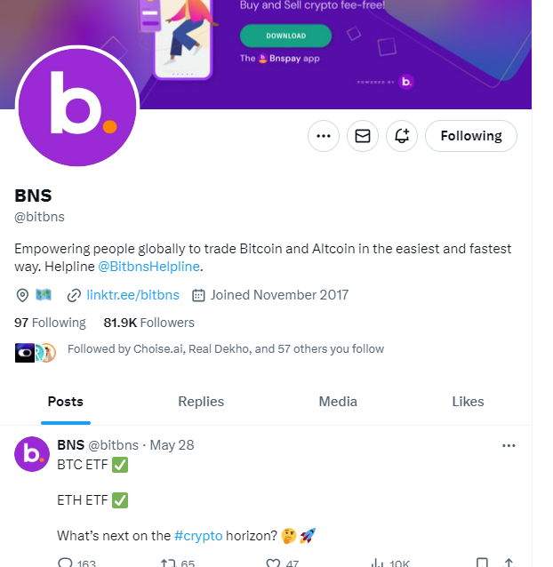 BITBNS EXCHANGE LAST TWEET MAY 28. 

Is everything okey <a href="/bitbns/">BNS</a> ?