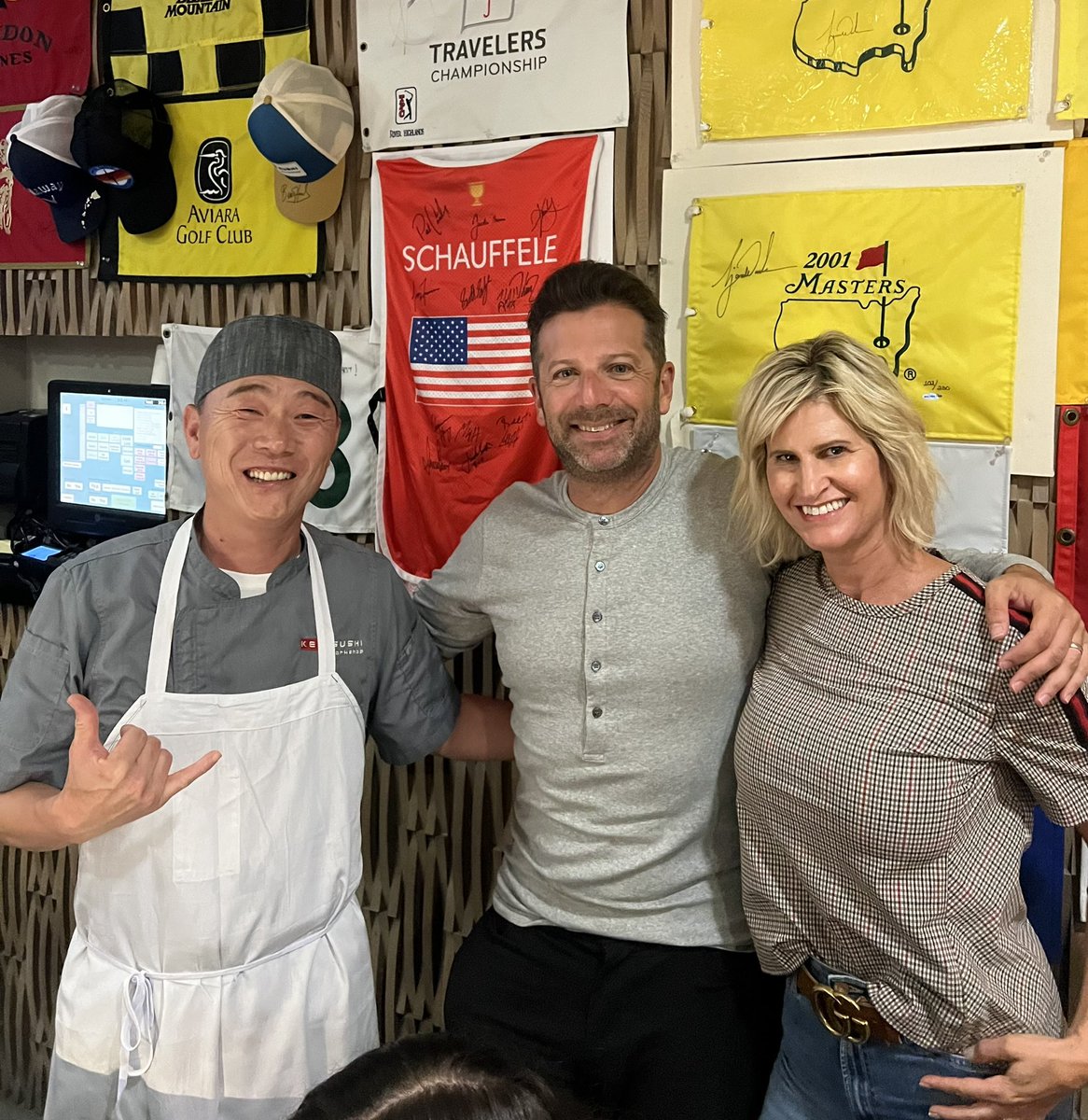 Jeff Neubarth (@jeffneubarth) on Twitter photo Had to visit the <a href="/XSchauffele/">Xander Schauffele</a> wall at Ken’s. Thanks Chef for an amazing meal before redeye home. Had to visit the <a href="/XSchauffele/">Xander Schauffele</a> wall at Ken’s. Thanks Chef for an amazing meal before redeye home.