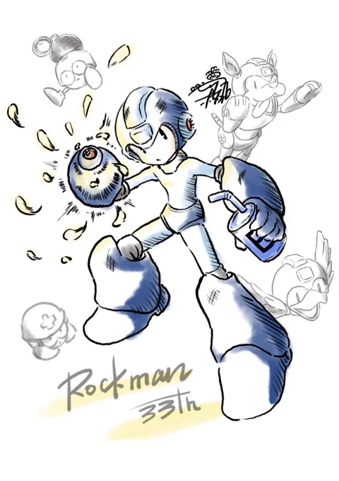 ロックマンの日!過去作再掲٩( ¨ )ว=͟͞#TLにロックマンが足りない#ロックの日 #ロックマン #ロックマンの日 #Megaman #6月9日はロックマンの日 