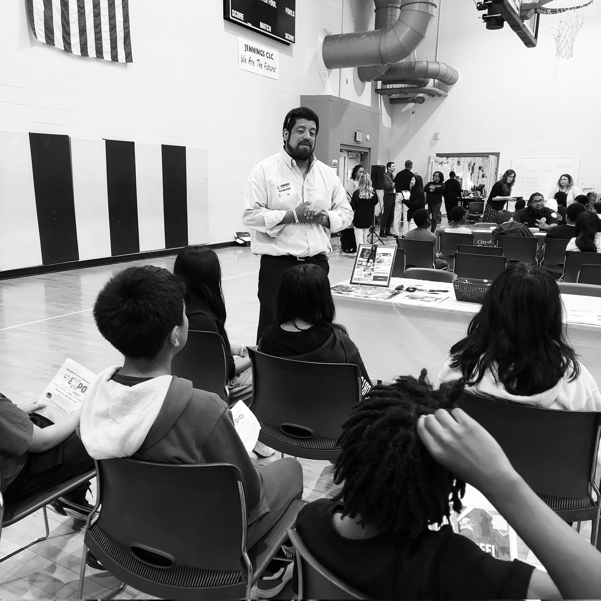 Had a great time at the Jennings Middle School career day &amp; in the same weaking guest speaking to a few computer tech classes! One of our main objectives outside of business is inspiring &amp; motivating the youth! 
S/o <a href="/RoyalHeirEnt/">Royal Heir Ent. & Sports</a> for being part of our mission to inspire the youth
