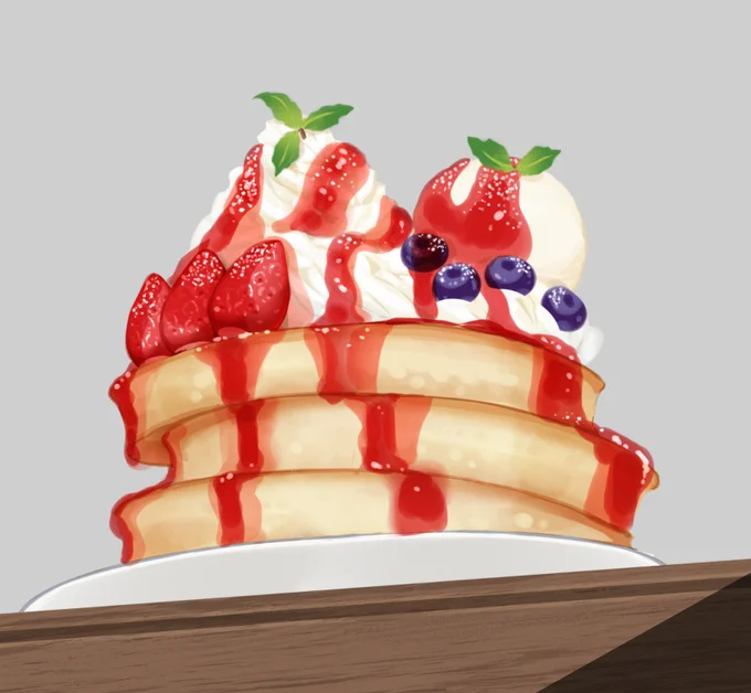 パンケーキかけました 